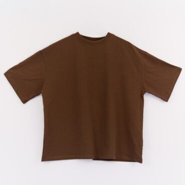 Everyday Oversized Boxy Tee - Brown